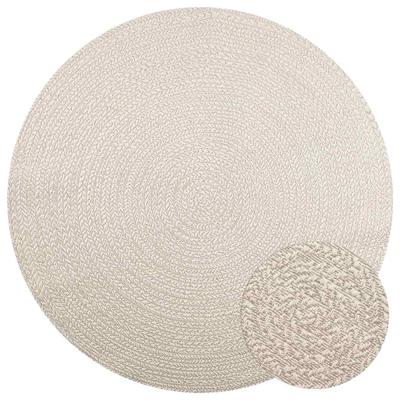 Vloerkleed ZIZUR room binnen en buiten 200 cm jute look