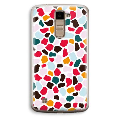 Colored Giraffe: LG K10 (2016) Transparant Hoesje