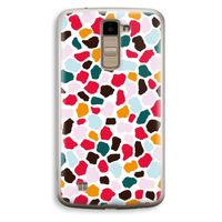 Colored Giraffe: LG K10 (2016) Transparant Hoesje
