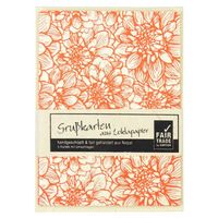 Ansichtkaarten van Loktapapier Dahlia (Set van 5)