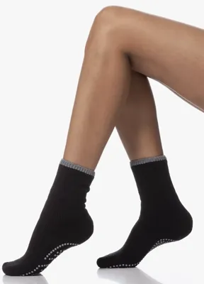 FALKE Warme Anti slip sokken dames - Cuddle Pads - Huissokken met grip - Merino wollen warme Bedsokken - slaapsokken