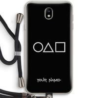 Squid Game: Samsung Galaxy J7 (2017) Transparant Hoesje met koord