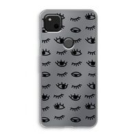 Eye pattern #2: Google Pixel 4a Transparant Hoesje