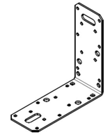 Waelbers Hoekanker zonder ril 150x150mm zwart - 10 Stuk(s) - 4897.05