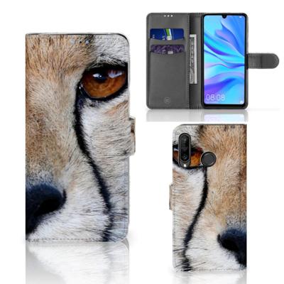 Huawei P30 Lite (2020) | Telefoonhoesje | Met pasjeshouder | Cheetah