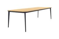 Alaska tuintafel - teak/aluminium - antraciet - 270x100 cm.