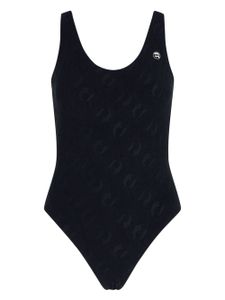 Karl Lagerfeld Ikonik 2.0 logo-appliqué swimsuit - Noir