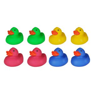 Rubber badeendjes - 8x stuks - badkamer fun artikelen - size 5 cm - kunststof