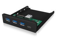ICY BOX IB-HUB1418-i3 USB 3.2 Gen 1-hub 4 poorten Zwart