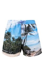 Paul Smith short de bain à imprimé Paradise - Bleu - thumbnail