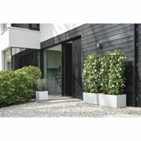 Bloempot Elho 29,5 x 29,5 x 49,5 cm Wit Plastic Vierkant Modern