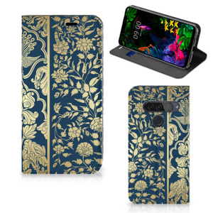 LG G8s Thinq Smart Cover Beige Flowers