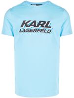 Karl Lagerfeld t-shirt à logo imprimé - Bleu