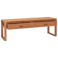 The Living Store Houten Tv-meubel - Naturel - 140 x 40 x 45 cm - Gerecycled Teakhout