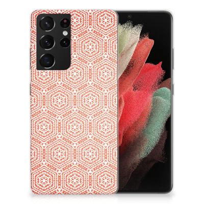 Samsung Galaxy S21 Ultra | TPU bumper | Pattern Orange