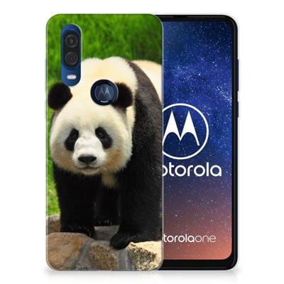 Motorola One Vision | TPU Hoesje | Panda