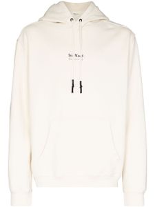 Tom Wood hoodie à logo imprimé - Blanc