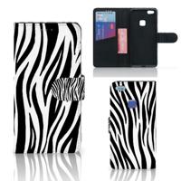 Huawei P10 Lite | Telefoonhoesje | Met pasjeshouder | Zebra