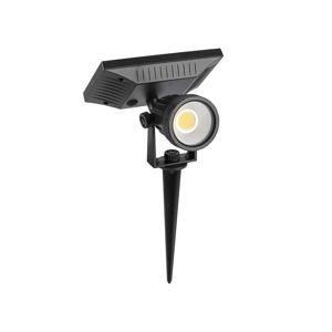 V-TAC VT-952 Zwart Solar Spike Light - IP65 - 2W - 40 Lumen - 6400K