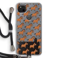 Pony: Pixel 4a Transparant Hoesje met koord