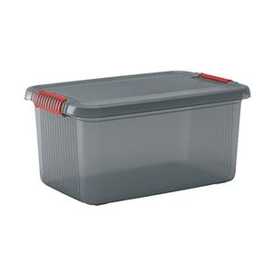 Kis k latch box l opbergbox met deksel 43l transparant