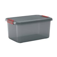 Kis k latch box l opbergbox met deksel 43l transparant