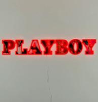 Playboy Woordmark - Wandbord - Rood LED