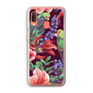 Papegaaien: Samsung Galaxy A20e Transparant Hoesje