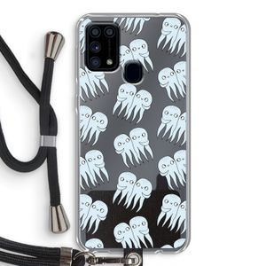 Octopussen: Samsung Galaxy M31 Transparant Hoesje met koord