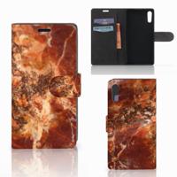 Sony Xperia XZ | Sony Xperia XZs | Bookcase | Marmer Bruin