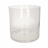 Transparante home-basics cylinder vaas/vazen van glas 30 x 30 cm   -