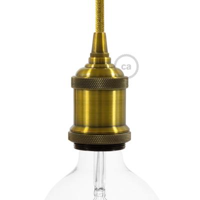 Industriele e27 fitting design vintage koper design ring