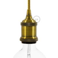 Industriele e27 fitting design vintage koper design ring