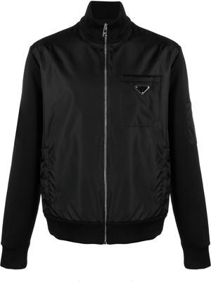 Prada sweat Re-Nylon à fermeture zippée - Noir