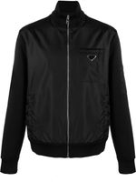 Prada sweat Re-Nylon à fermeture zippée - Noir