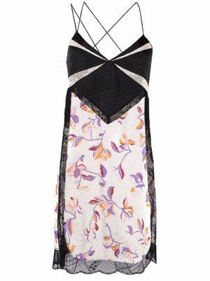 Zadig&Voltaire robe Cole à empiècements contrastants - Tons neutres