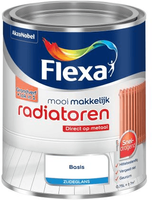 flexa mooi makkelijk radiatorlak zijdeglans wit 0.75 ltr - thumbnail