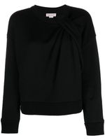 Alexander McQueen sweat en coton à détail noué - Noir