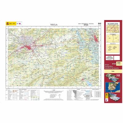 Topografische kaart 845 MT50 Yecla | CNIG - Instituto Geográfico Nacional1