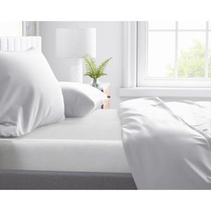Primaviera Deluxe Matras Hoeslaken Katoen-Satijn Wit