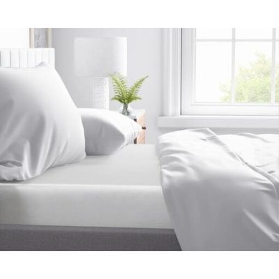 Primaviera Deluxe Matras Hoeslaken Katoen-Satijn Wit