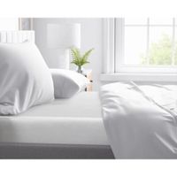 Primaviera Deluxe Matras Hoeslaken Katoen-Satijn Wit