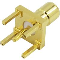 TRU COMPONENTS SMB-014 SMB-connector Stekker, inbouw verticaal 50 Ω 1 stuk(s)