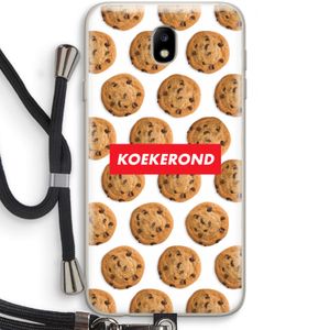 Koekerond: Samsung Galaxy J7 (2017) Transparant Hoesje met koord