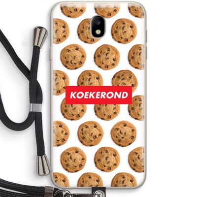 Koekerond: Samsung Galaxy J7 (2017) Transparant Hoesje met koord
