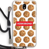 Koekerond: Samsung Galaxy J7 (2017) Transparant Hoesje met koord