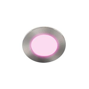 Mondo ondiepe mini inbouwspot - White &amp; Color - rond NIKKEL 3Watt IP65 - Zigbee 3