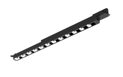LED armatuur 16W 3000K zwart 650mm voor spanningsrail niet dimbaar