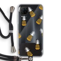 Ananasjes: Huawei P40 Lite Transparant Hoesje met koord