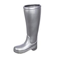 Paraplubak Keramiek Boots zilver H.45cm